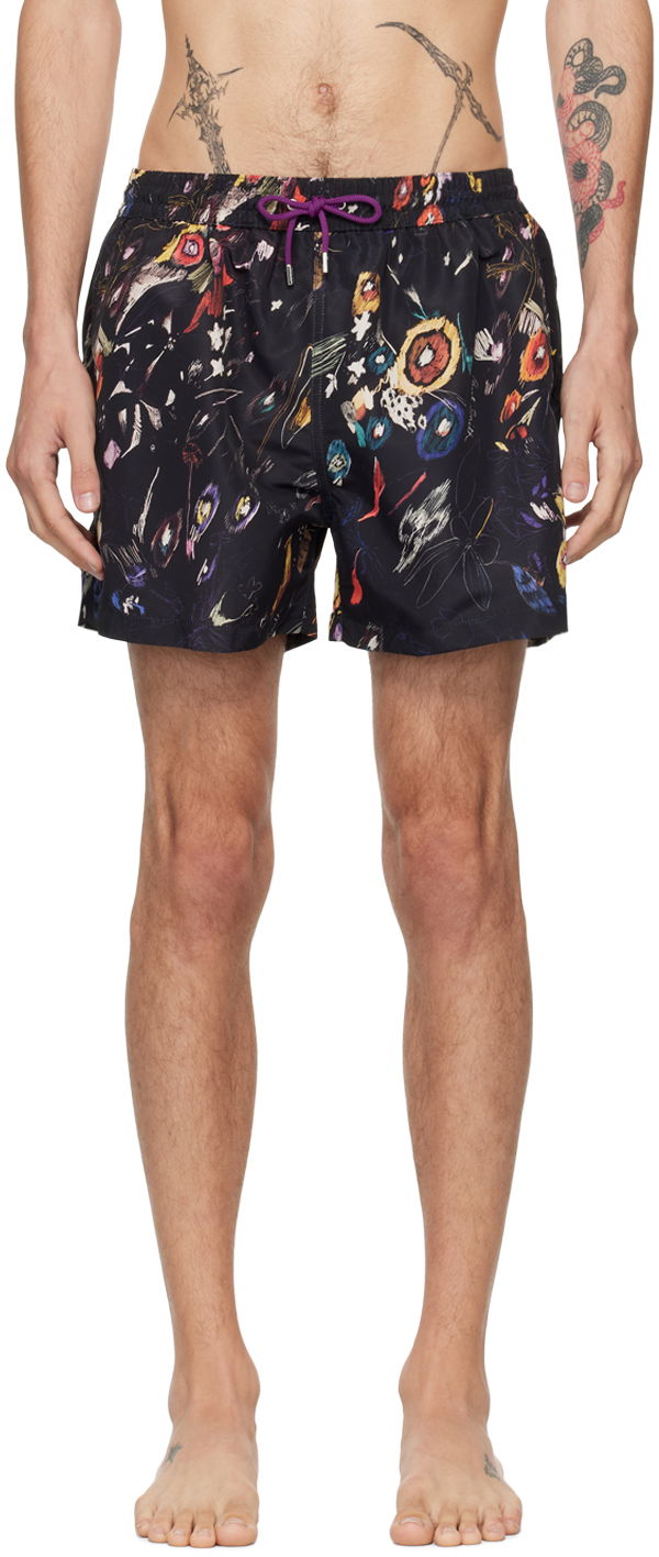 Plavky Paul Smith Paul Smith Graphic Swim Shorts Čierna | M1A-239B-N41493-79, 0