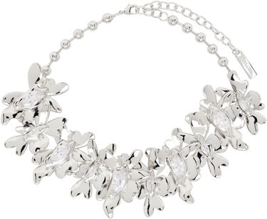 Náhrdelník Collina Strada Collina Strada Silver Tone Pink Daisy Necklace Metalická | XX1089, 3