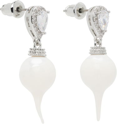 Náušnice Ottolinger Ottolinger Diamond Drop Earrings Biela | 125901425E01, 1