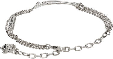Náramok Versace Versace Silver-Tone Safety Pin Chain Bracelet Metalická | 1020673_1A00620, 1