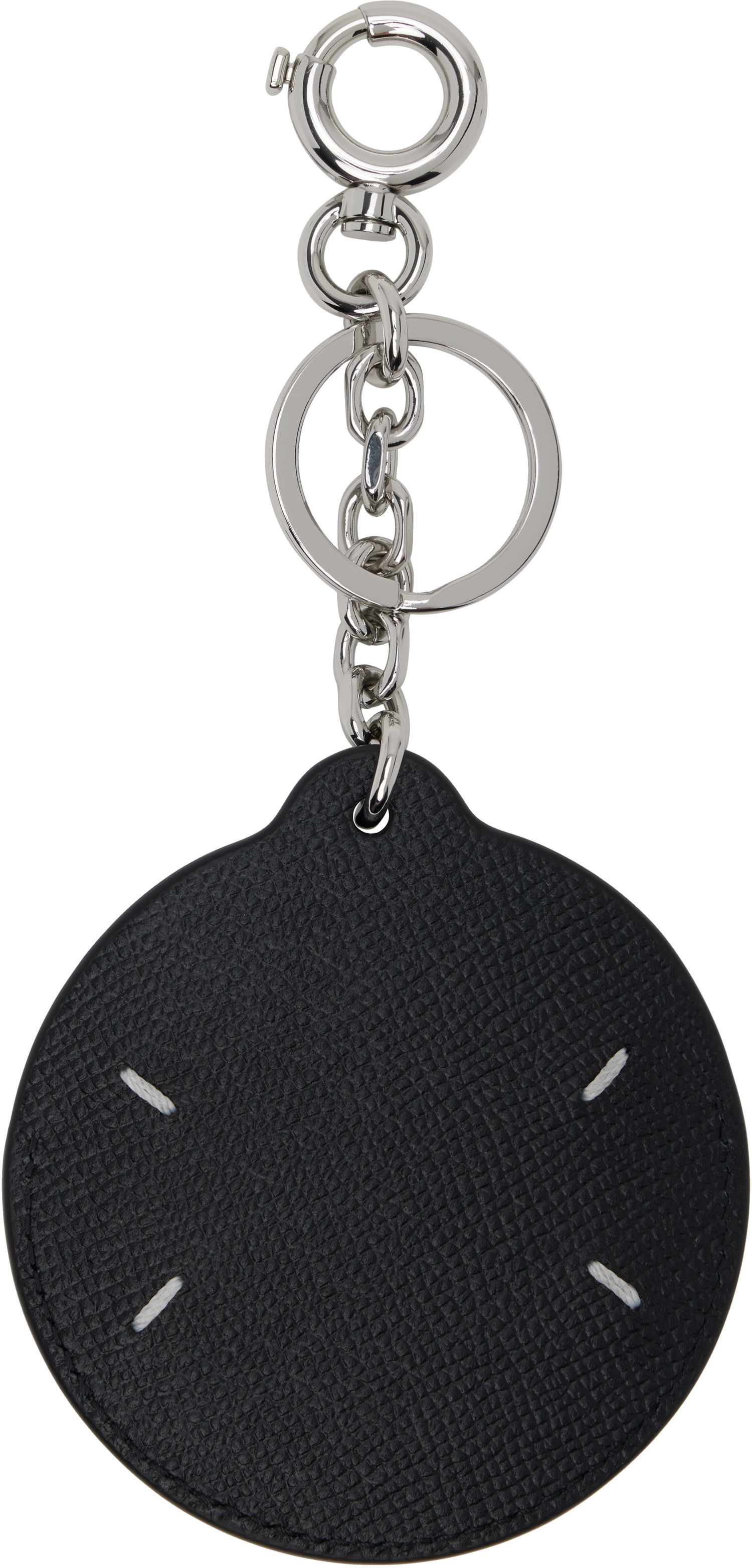 Kľúčenka Maison Margiela Maison Margiela Logo Leather Keychain Čierna | SA2UA0011 P4745, 1