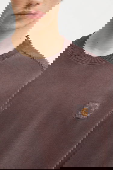 Mikina Carhartt WIP Vista Sweat Plain Cotton Sweatshirt Hnedá | I029522.33HGD, 3