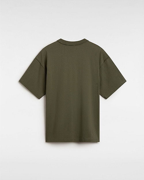 Tričko Vans Premium Clash Short Sleeve T-shirt (grape Leaf) Men Green, Size L Zelené | VN000HQ7KCZ, 1
