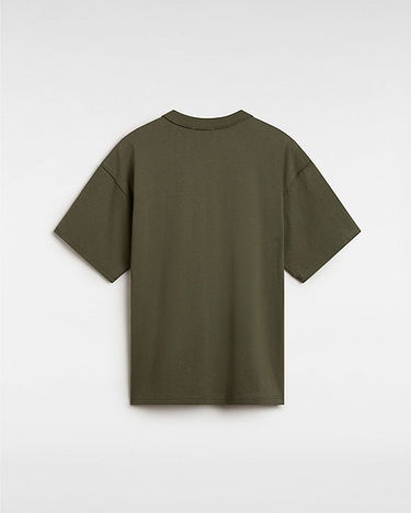 Tričko Vans Premium Clash Short Sleeve T-shirt (grape Leaf) Men Green, Size L Zelené | VN000HQ7KCZ, 1