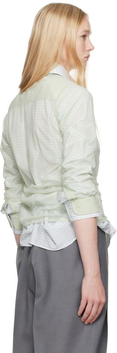 Košeľa Maison Margiela Maison Margiela Layered Gingham Shirt Zelené | S51DT0016 MTJ024, 2