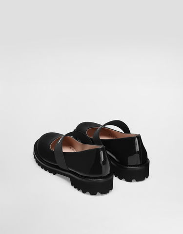 Doplnky Dolce & Gabbana Dolce & Gabbana Patent Leather Mary Janes With Logo Elastic Strap Čierna | D11333A913589923, 2