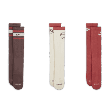 Ponožky Nike Everyday Plus 3pairs Hnedá | DX7665-909, 2