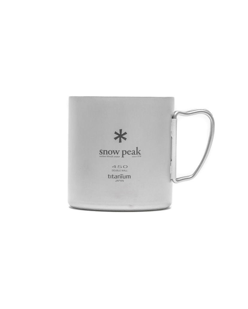 Fľaše Snow Peak Double Wall Titanium Mug 450 Metalická | MG-153