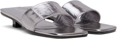 Doplnky BY FAR BY FAR Ceni Eel Embossed Metallic Leather Heeled Sandals Metalická | MWFHO014CL035ME032PL, 3