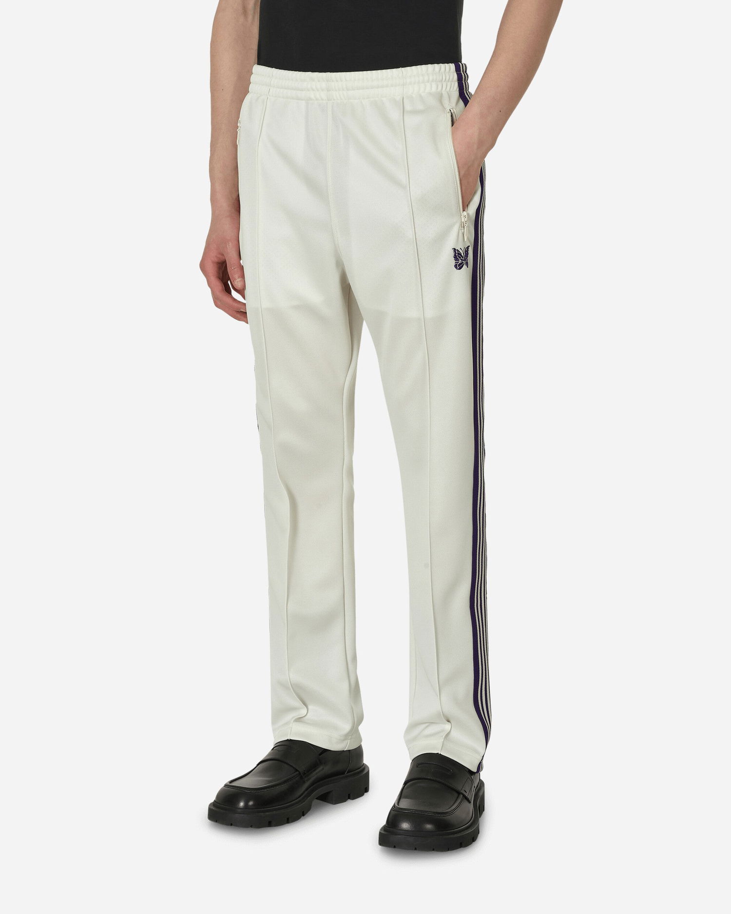 Tepláky Needles Poly Smooth Narrow Track Pant Biela | MR287-A, 1