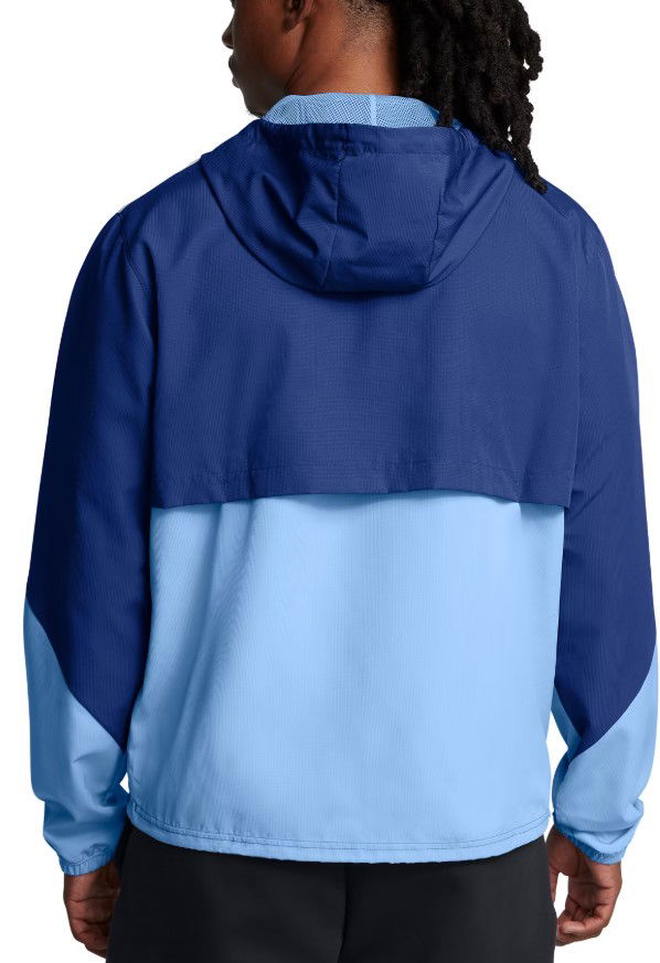Men's Color Block Hooded Windbreaker