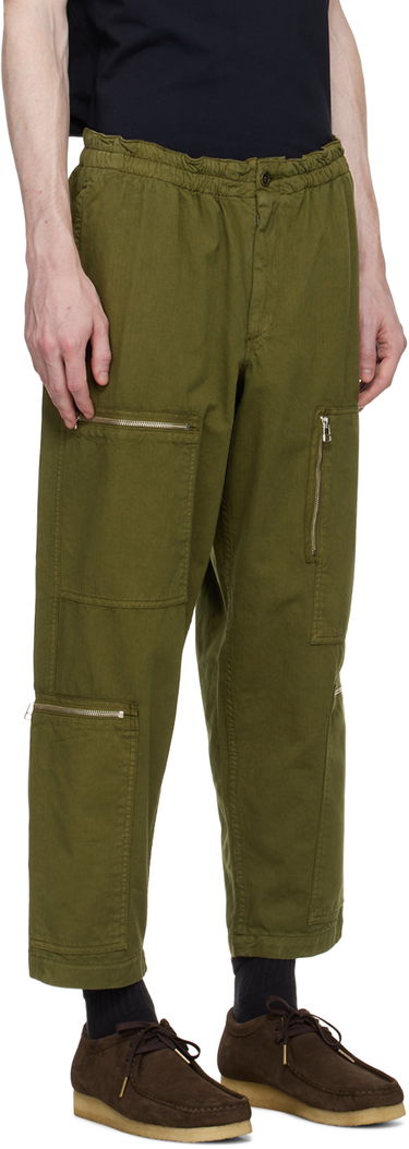 Cargo nohavice YMC Flight Cargo Pants Zelené | P4TAN, 1