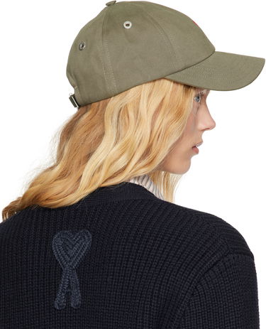 Šiltovka AMI AMI Paris Ami de Coeur Embroidered Cap Zelené | UCP116.AW0041, 2