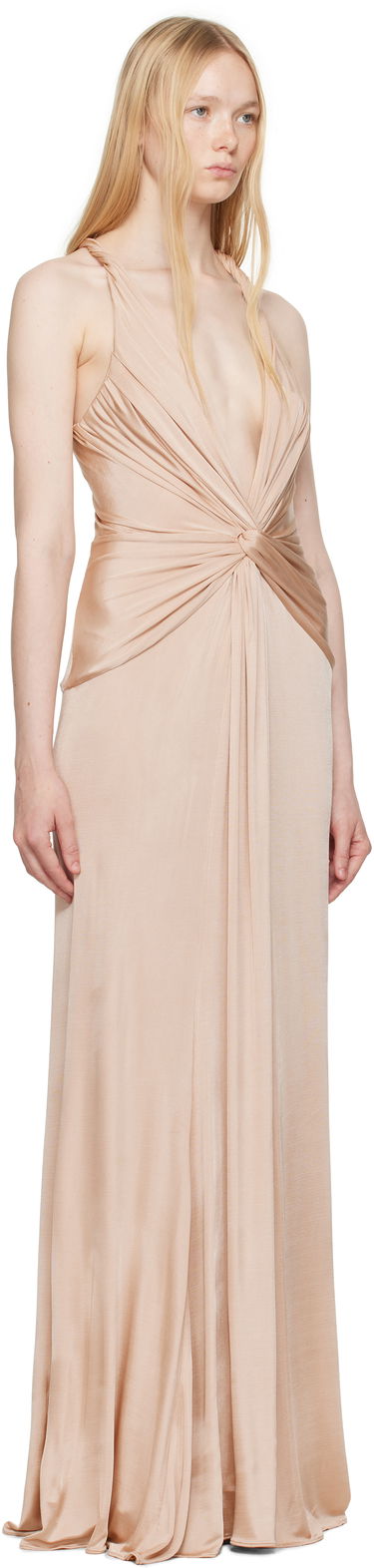 Šaty Tom Ford Tom Ford V-Neck Criss-Cross Maxi Dress Zelené | ABJ834-JEX114, 4