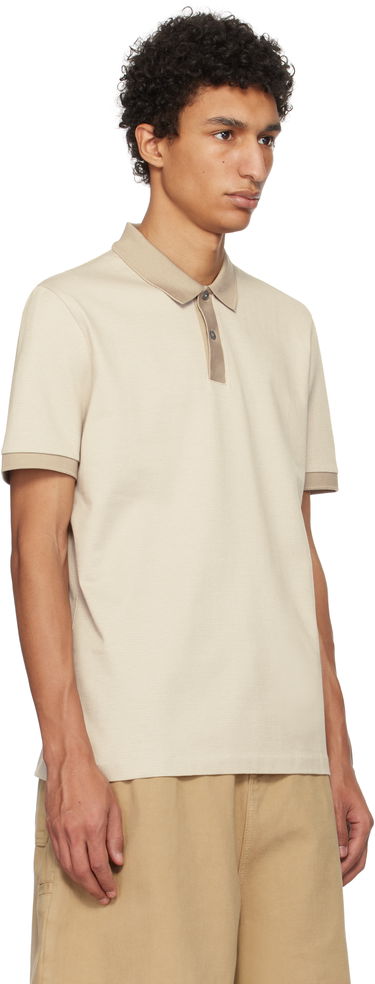 Polo tričko BOSS BOSS Micro Pattern Mercerized Polo Béžová | 50532246, 1