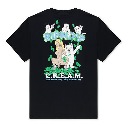 Tričko RIPNDIP Rip N Dip Club Cream T-Shirt Čierna | RNDSPR25151, 1
