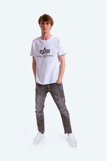 Tričko Alpha Industries Reflective Logo Graphic T-Shirt Biela | 100501RR.09, 1