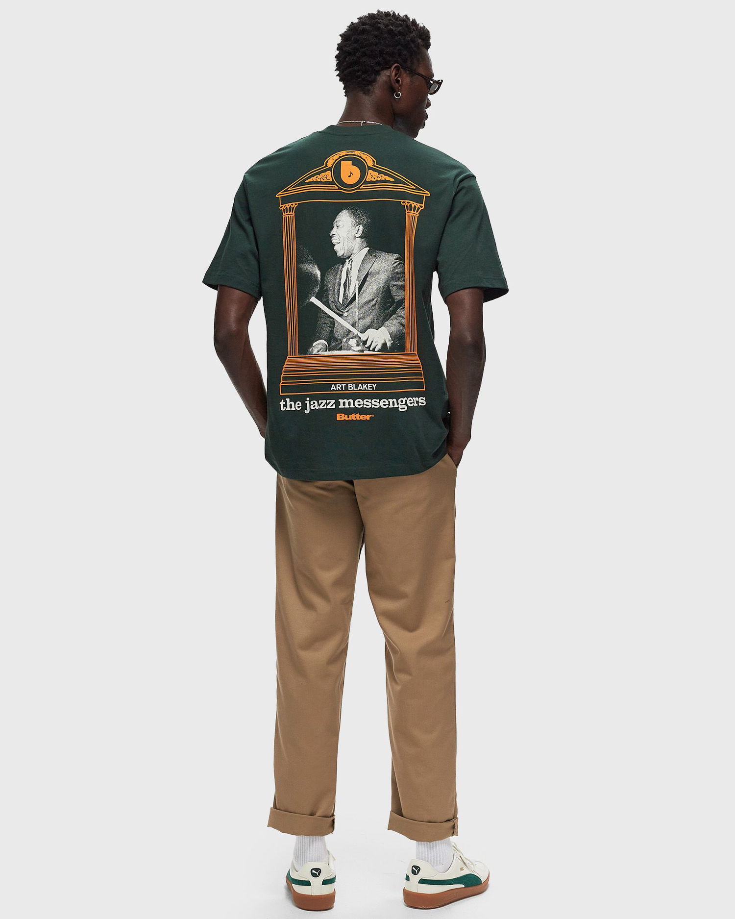Tričko Butter Goods Jazz Messengers Tee Zelené | P17391, 1