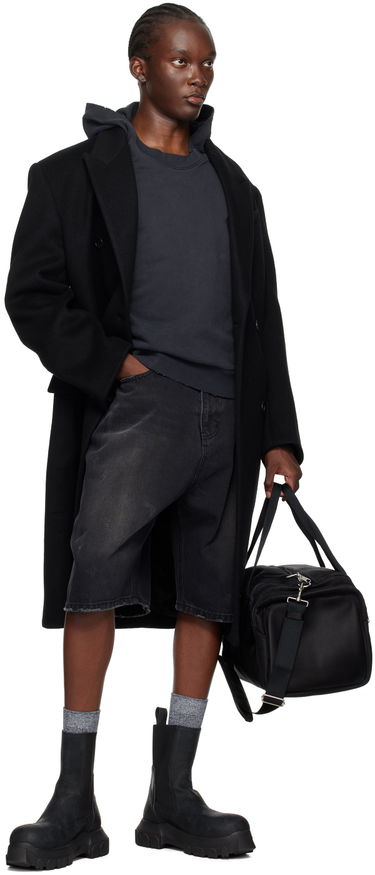 Kabáty We11done Double-Breasted Wool Coat Čierna | WD-CT2-24-068-M-BK, 4