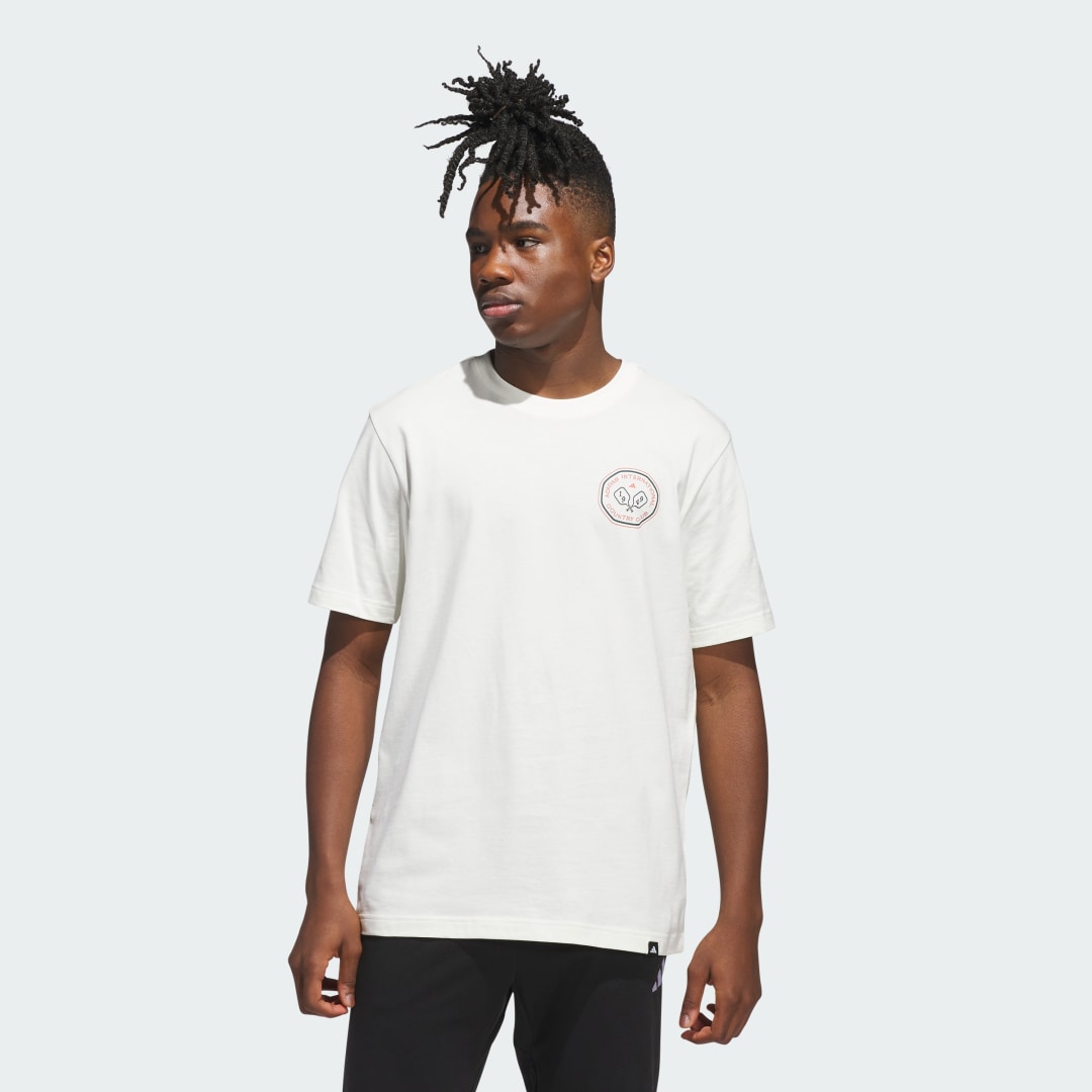 Tričko adidas Performance Country Club Scenic Graphic Tee Biela | JN2512, 0
