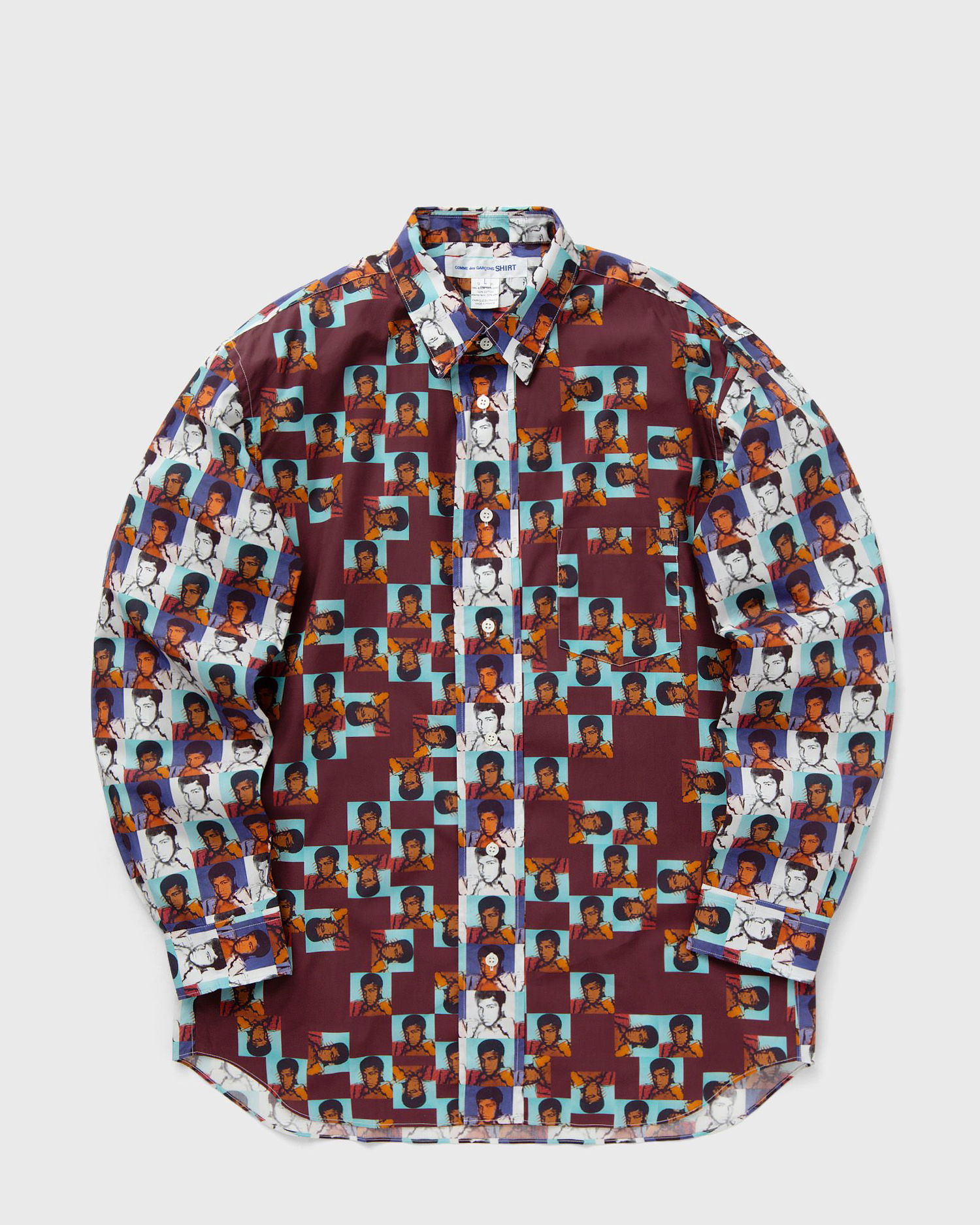 Košeľa Comme des Garçons Button-Down Shirt Vínová | FM-B003-S24-1, 1