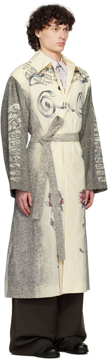 Trenčkot Jean Paul Gaultier Jean Paul Gaultier 'The Multi-Tattoo' Print Trench Coat Žltá | 25/34-U-MA035-C587-030030, 4