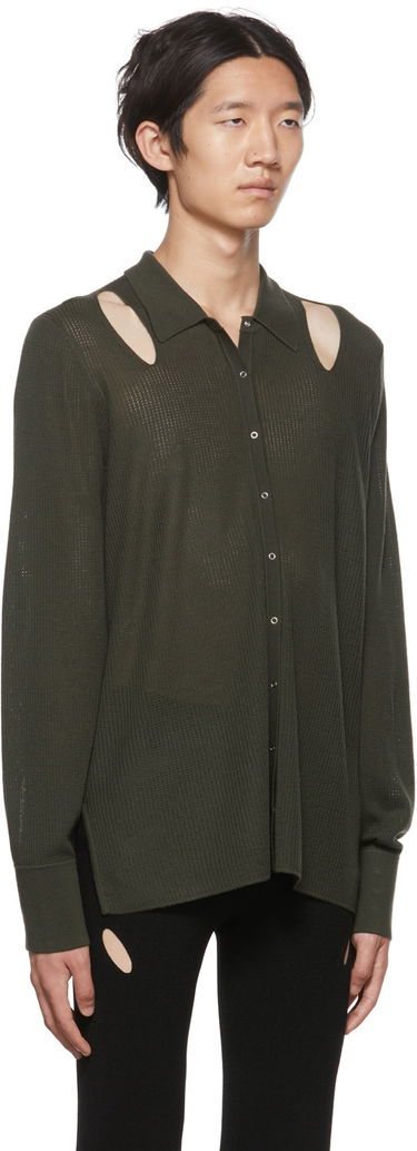 Košeľa Dion Lee Cutout Long Sleeve Cardigan Zelené | C7088P22, 1