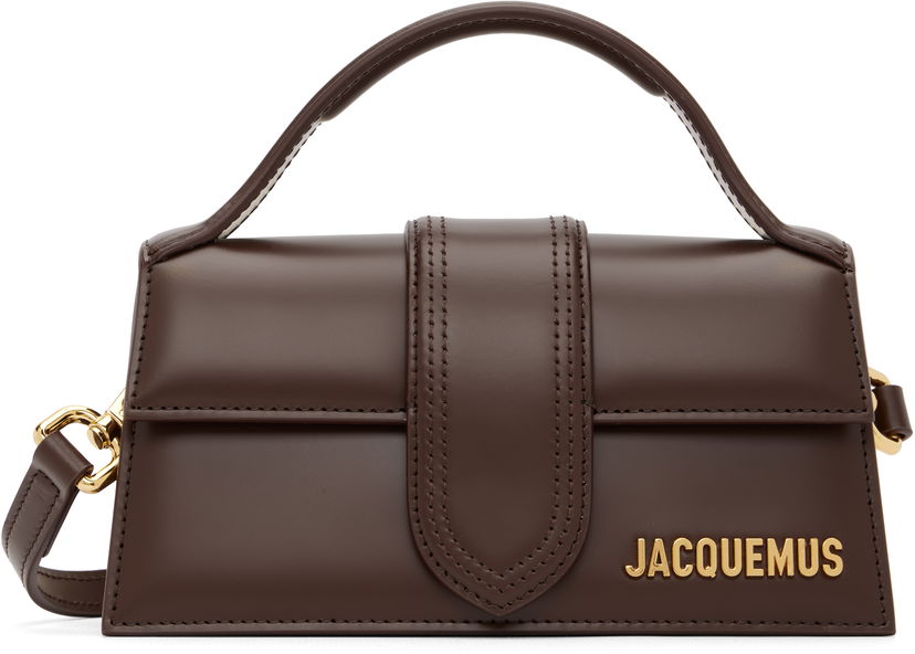 Kabelka Jacquemus 'The Bambino' Leather Flap Top-Handle Bag Hnedá | 23EBAW00006BC01A01