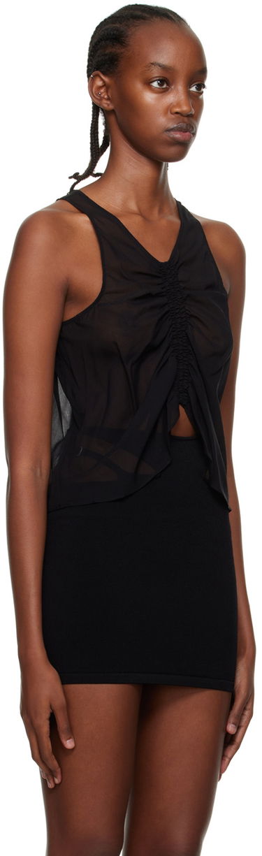 Tielko Dion Lee Dion Lee Shirred Tank Top Čierna | C3066P22, 1