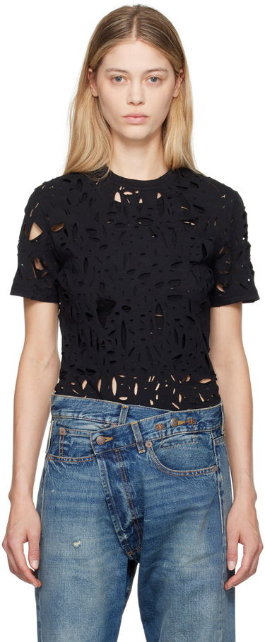 Tričko R13 R13 Excess Distress T-Shirt Čierna | R13WK245-K001A, 0