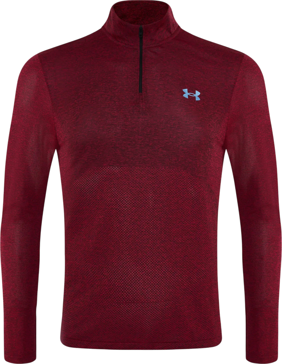 Tričko Under Armour Seamless Quarter-Zip Performance Top Vínová | 1378168-713, 0