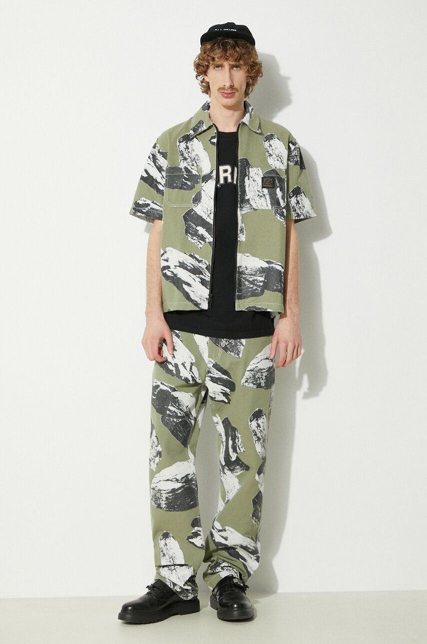 Košeľa MARKET Work Shirt With Classic Collar Zelené | 369000152, 1