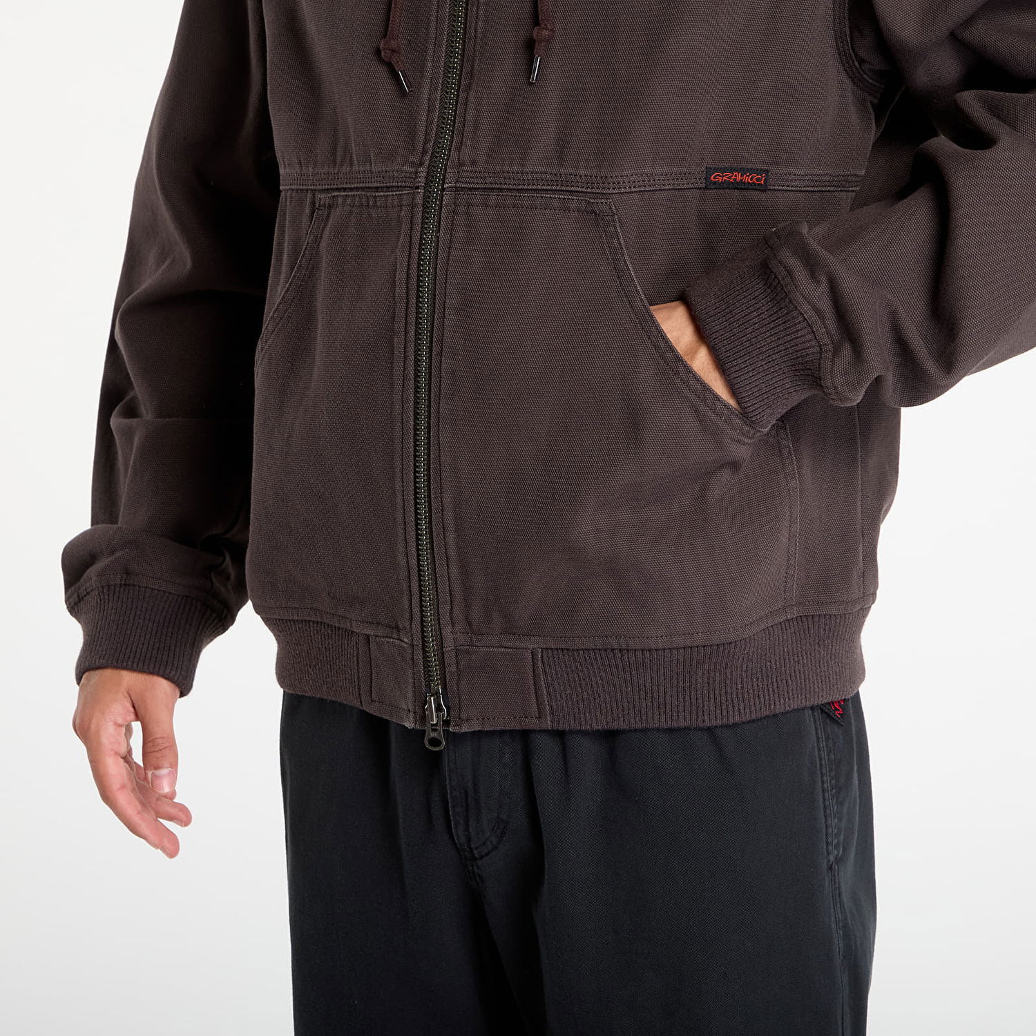 Bunda GRAMICCI Gramicci El Cap Canvas Hooded Jacket Hnedá | G5FM-J002 UMBER, 1