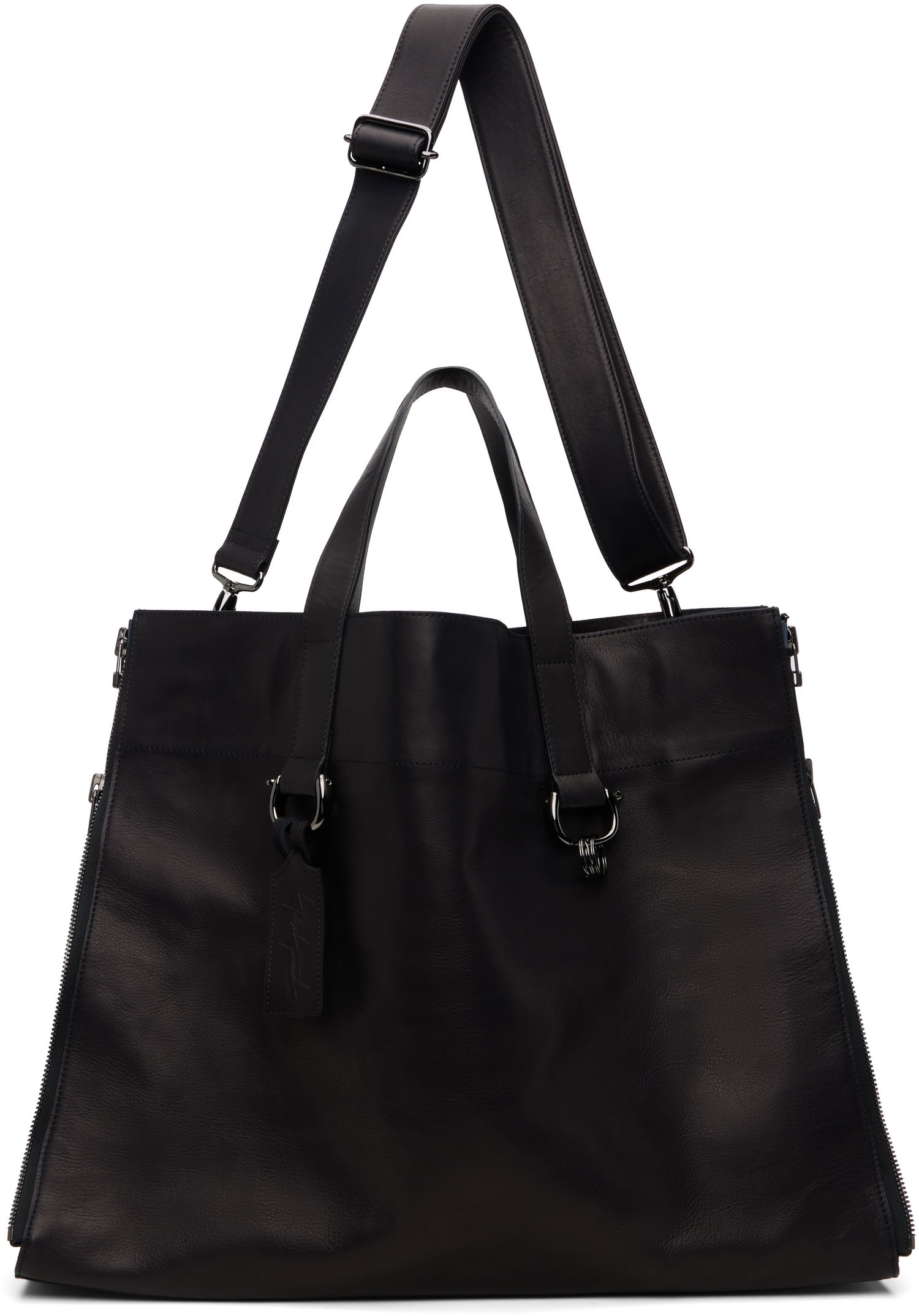 Tote bag Yohji Yamamoto YOHJI YAMAMOTO Zipper LL Tote Čierna | DM-I01-784, 0