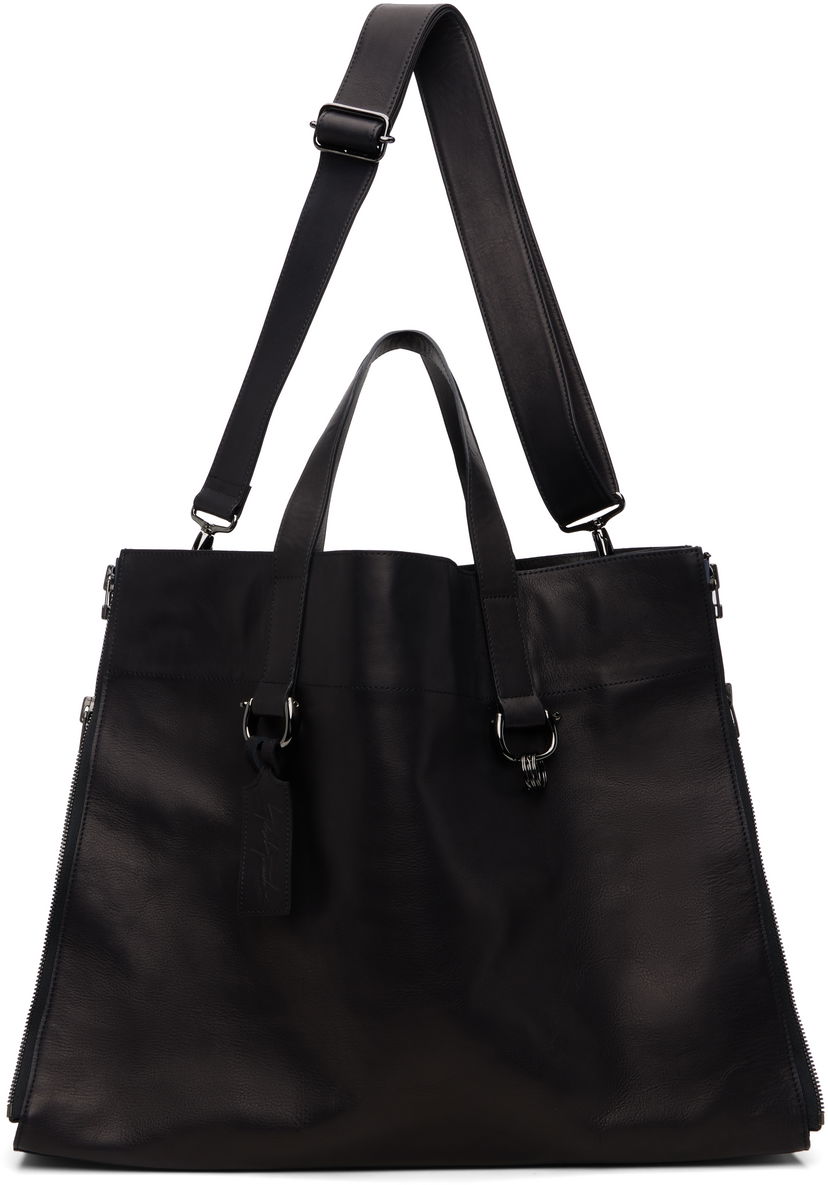 Tote bag Yohji Yamamoto YOHJI YAMAMOTO Zipper LL Tote Čierna | DM-I01-784