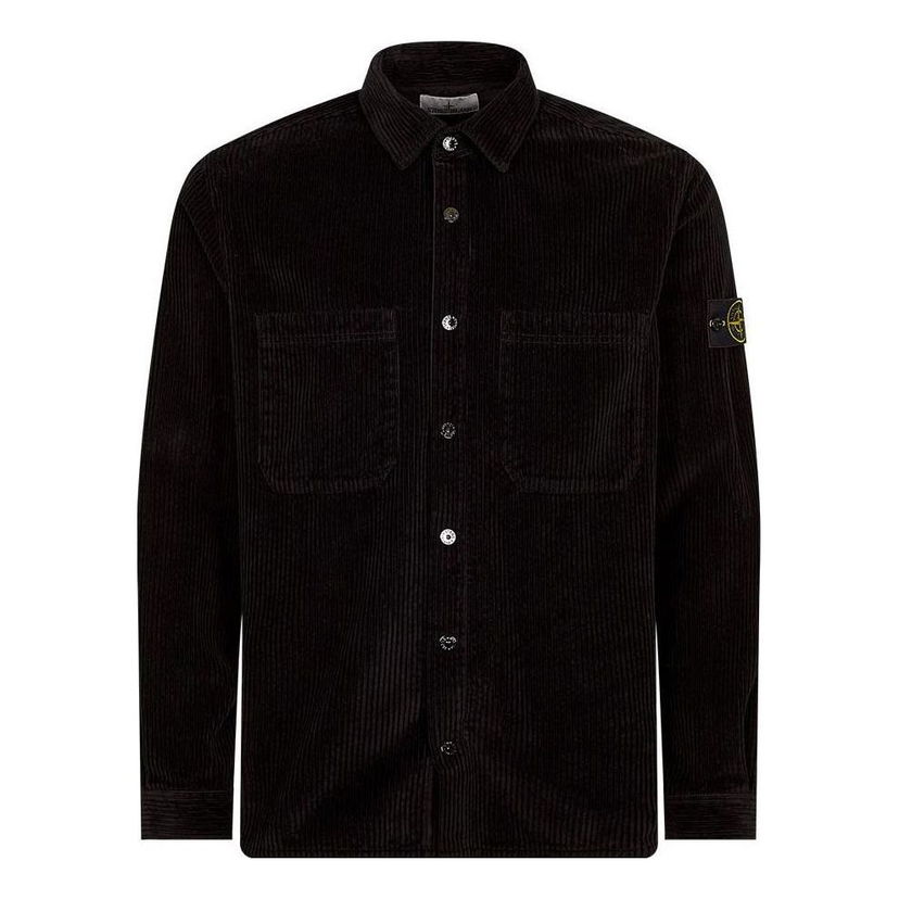 Košeľa Stone Island Corduroy Overshirt Čierna | 791511311-V0029
