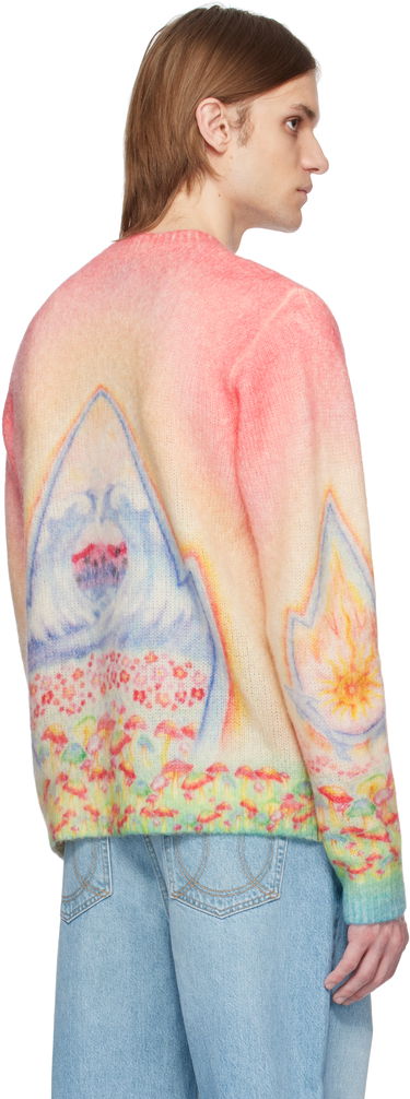 Sveter Casablanca Casablanca Psychedelic Nirvana Knit Sweater Ružová | MS25-KW-922-01, 2