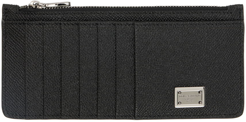 Peňaženka Dolce & Gabbana Black Vertical Card Holder Čierna | BP2172AG219, 0