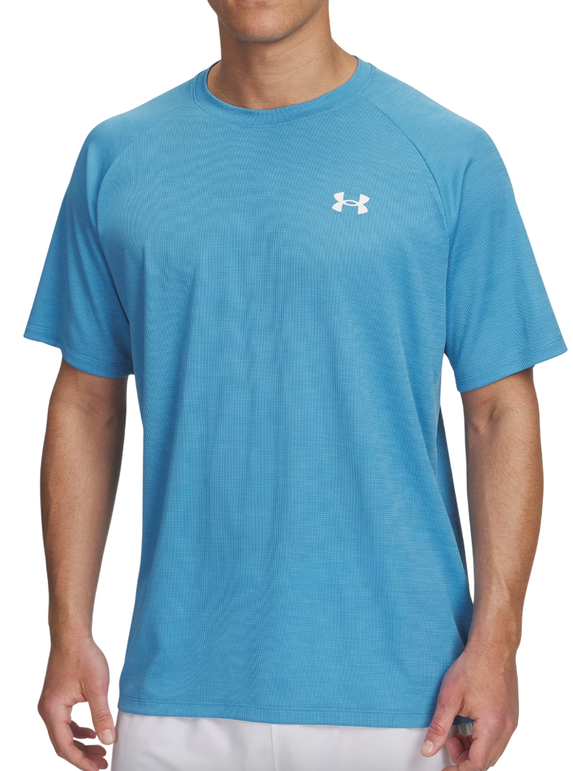 Tričko Under Armour Tech Textured Short Sleeve T-Shirt Modrá | 1382796-453