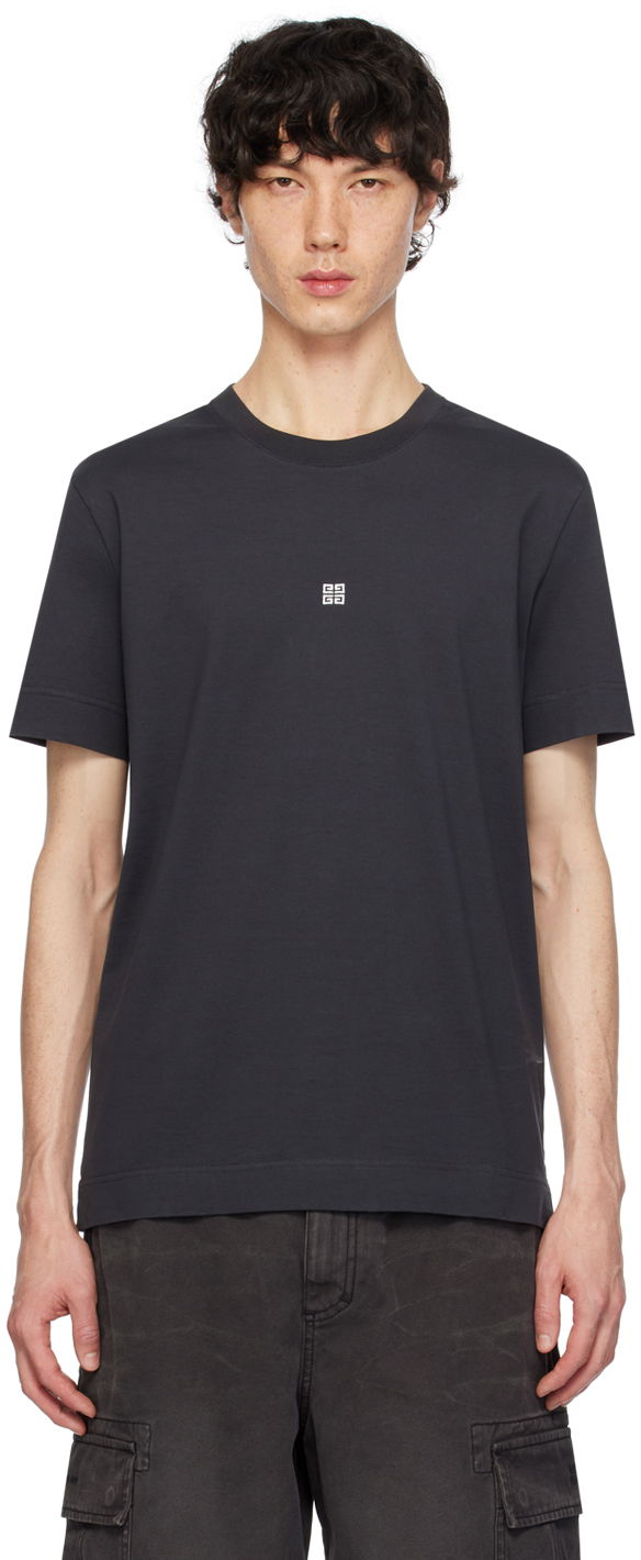 Tričko Givenchy Embroidered T-Shirt Šedá | BM716G3YCD025, 0