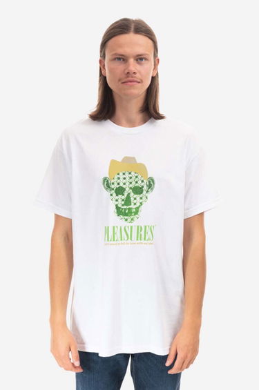 Tričko Pleasures T-Shirt With Print Biela | P22F059, 0