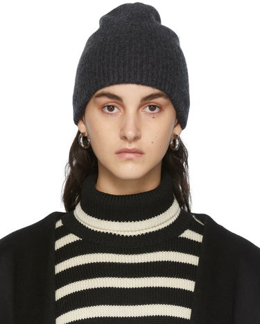 Kulicha TOTEME TOTEME Ribbed Cashmere Beanie Šedá | 214-870-753, 0