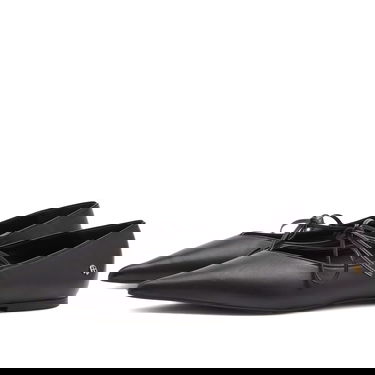 Tenisky a topánky Anine Bing Nikki Black Leather Flats Čierna | A-14-0201-000, 2