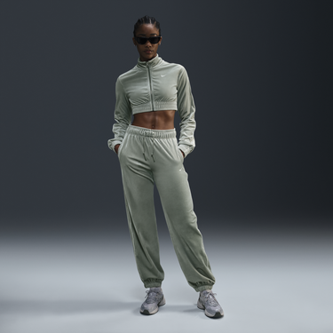 Tepláky Nike Velvet Running Pants Zelené | FZ3682-370, 4
