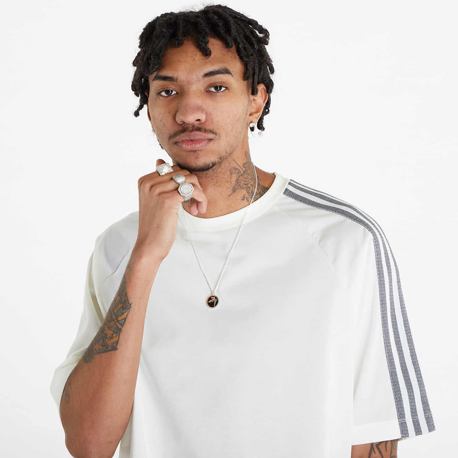 Tričko Y-3 3-Stripes Short Sleeve T-Shirt UNISEX Off White Biela | IV5625, 1