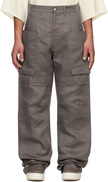 Cargo nohavice Rick Owens Rick Owens Hollywood Stefan Cargo Pants Šedá | RU01E5346 TWL, 0