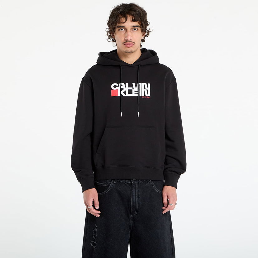 Mikina CALVIN KLEIN Calvin Klein Jeans Men's Terry Hoodie Čierna | LV04RD258G UB1