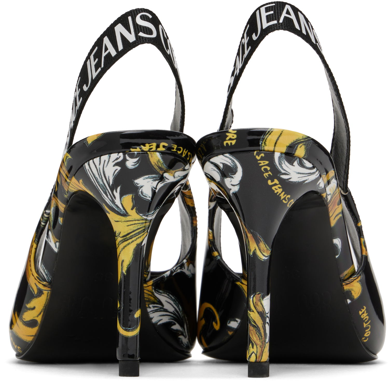 Tenisky a topánky Versace Versace Jeans Couture Chain Couture Scarlett Slingback Heels Čierna | E78VA3S52_EZS366, 1