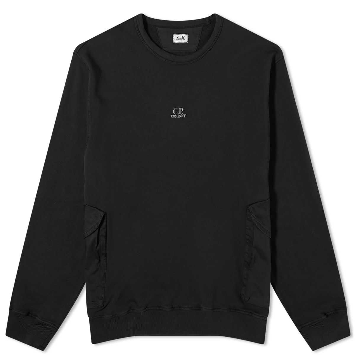 Mikina C.P. Company Pocket Crew Sweat Čierna | 16CMSS248A-110039M-999, 0