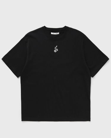 Tričko Samsoe Samsoe Sanature T-Shirt with Floral Embroidery Čierna | U25100020-BLACK-NATURE, 1